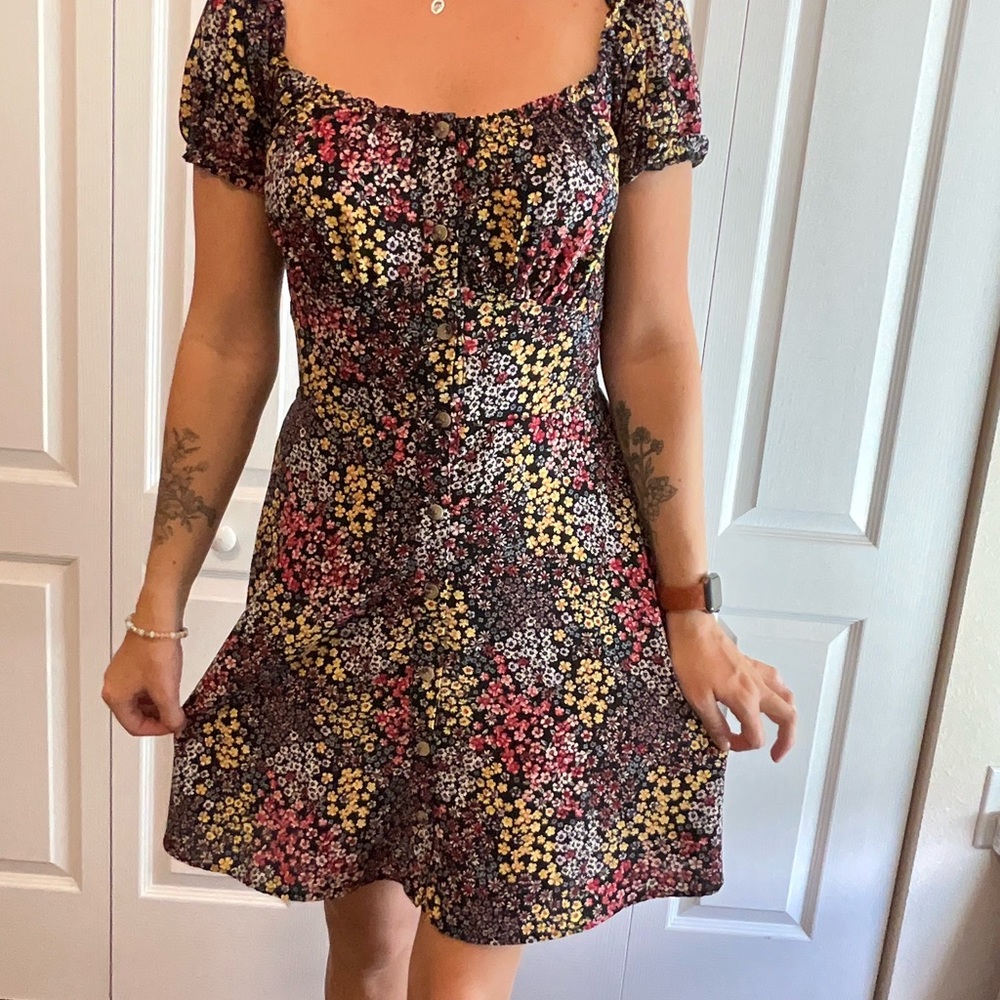 Bailey blue floral dress